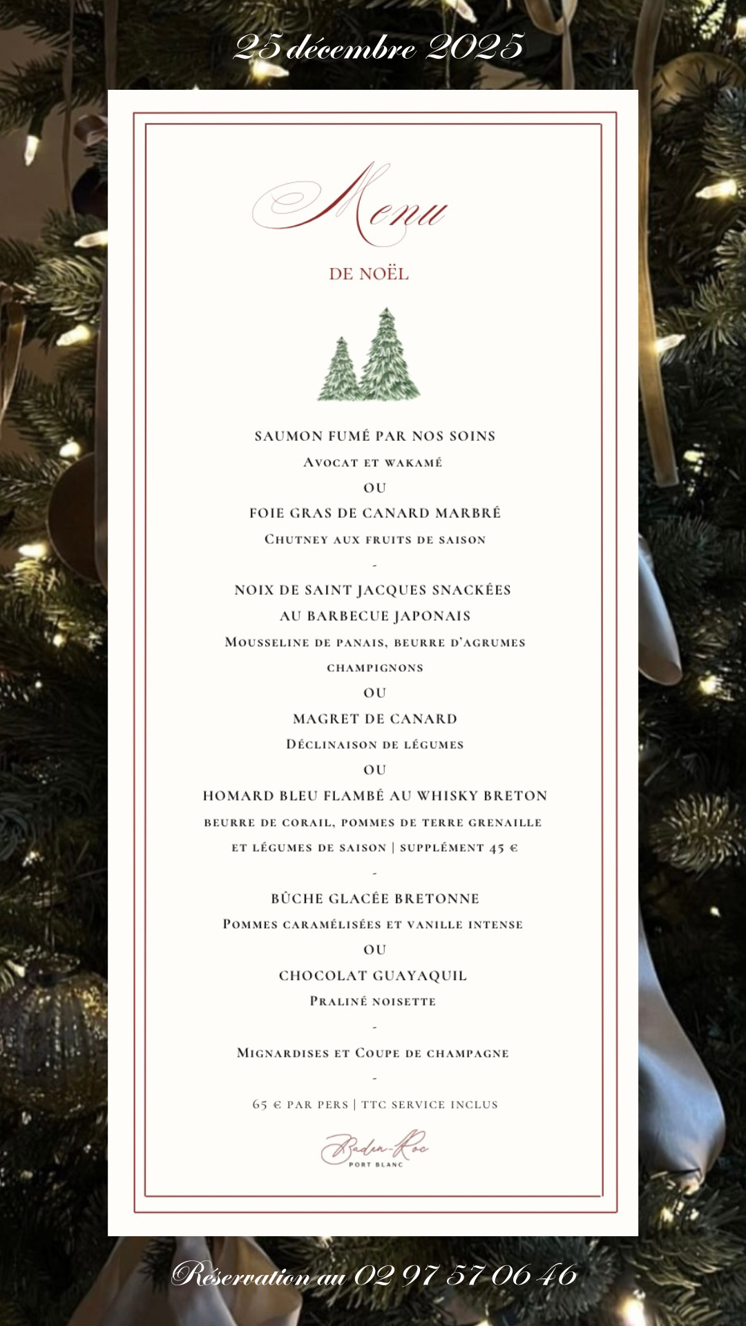 Menu de noel 25 décembre 