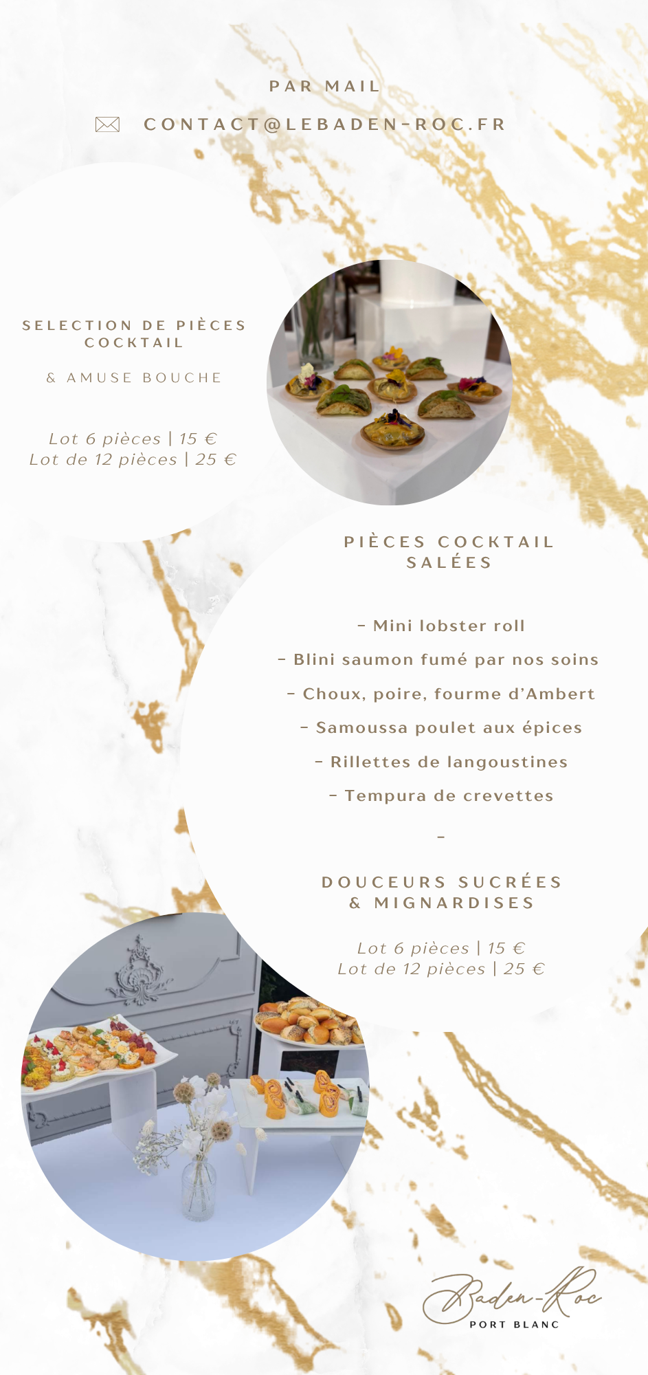 plats à emporter pour les fêtes - pièces cocktail traiteur - buches