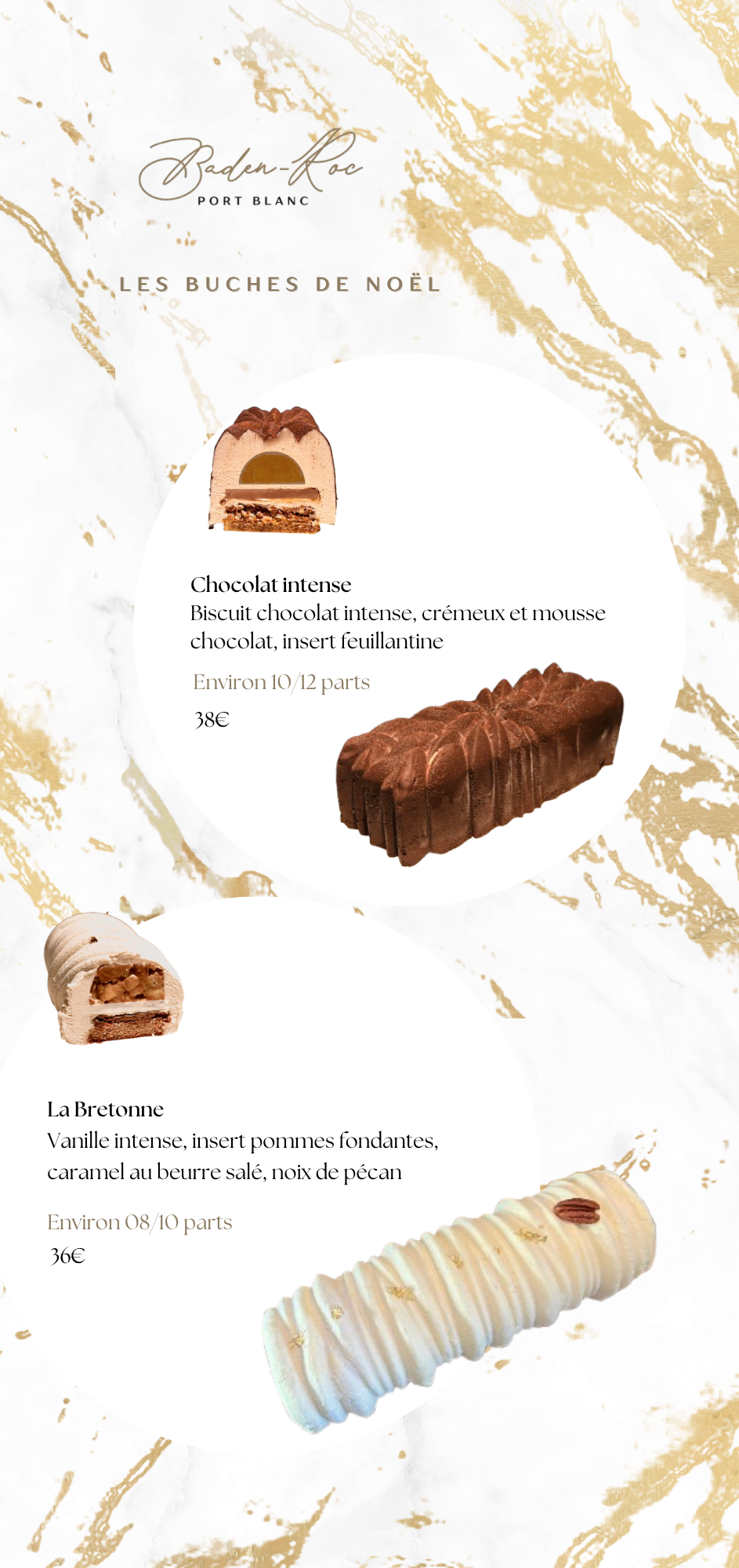 Bûches pour les fêtes - reveillon - noel - traiteur