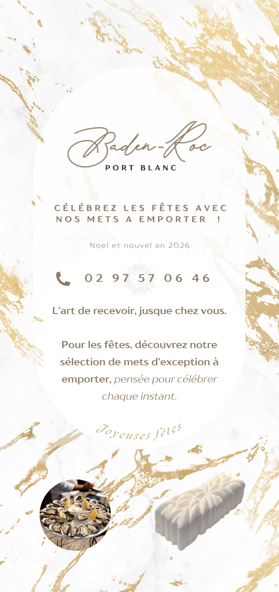 Page 1 flyer - plats à emporter pour les fêtes - traiteur pièces cocktail